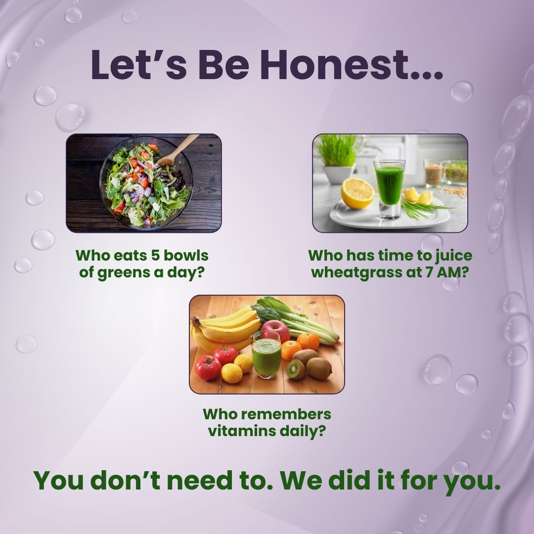 TRUVVA SUPER GREENS   |   Jamun Burst