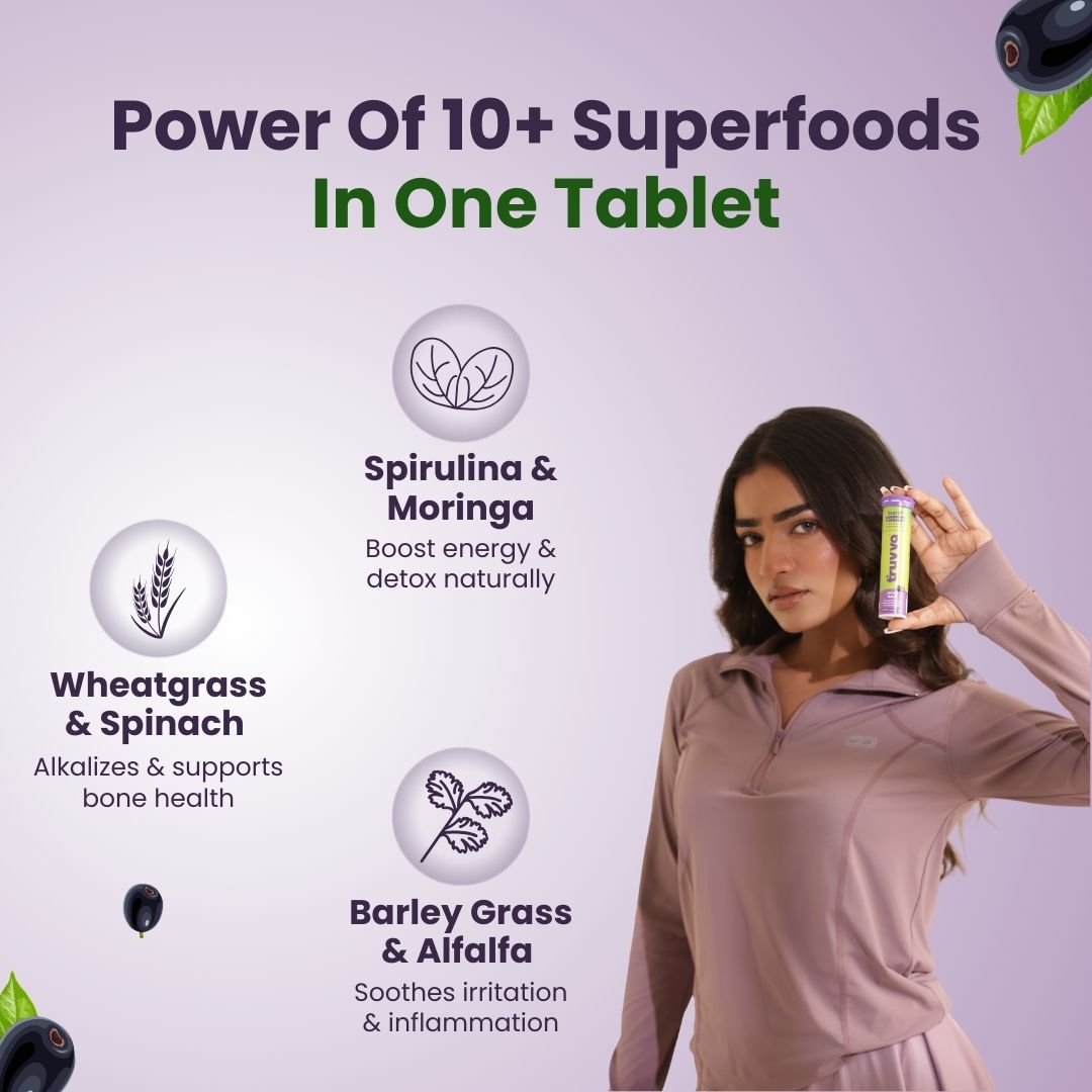 TRUVVA SUPER GREENS   |   Jamun Burst