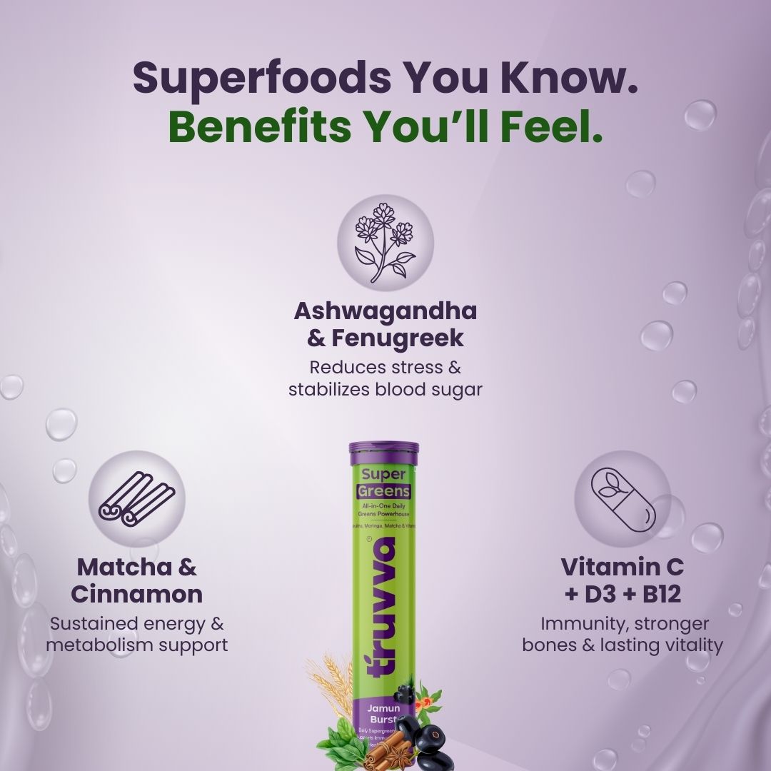 TRUVVA SUPER GREENS   |   Jamun Burst