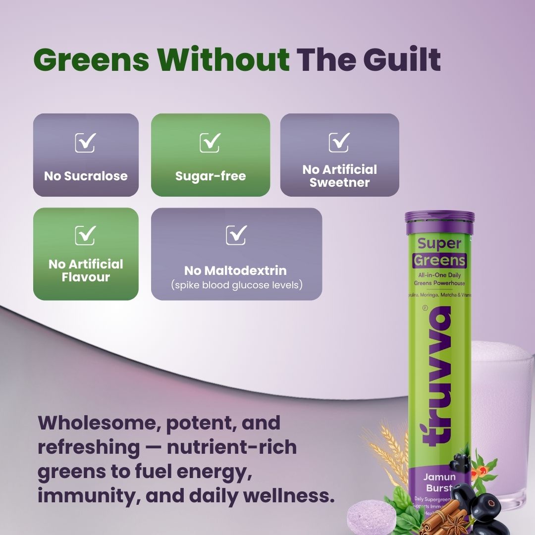 TRUVVA SUPER GREENS   |   Jamun Burst